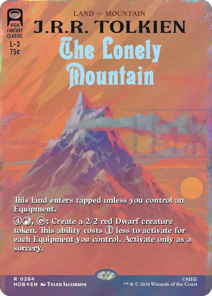 The Lonely Mountain (Borderless) (Surge Foil) [The Hobbit] 284