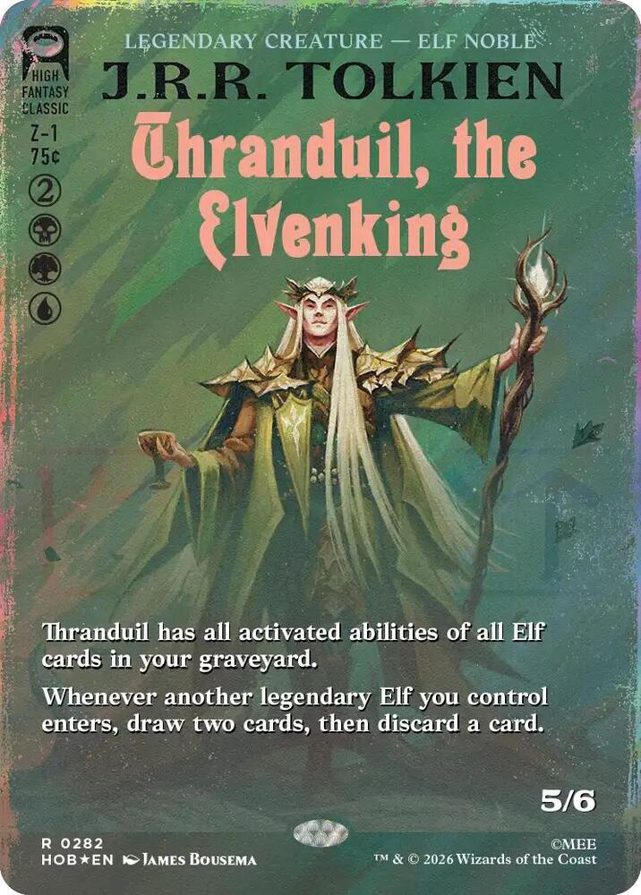 Thranduil, the Elvenking (Borderless) (Surge Foil) [The Hobbit] 282