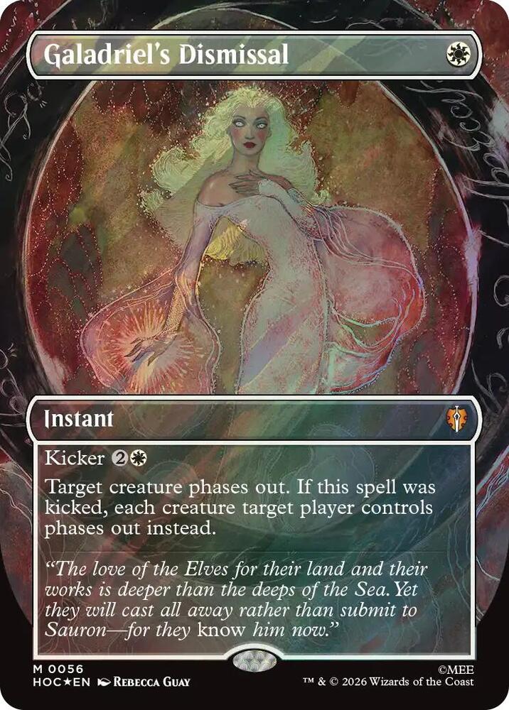Galadriel's Dismissal (Borderless) (Surge Foil) [The Hobbit: Eternal-Legal] 56