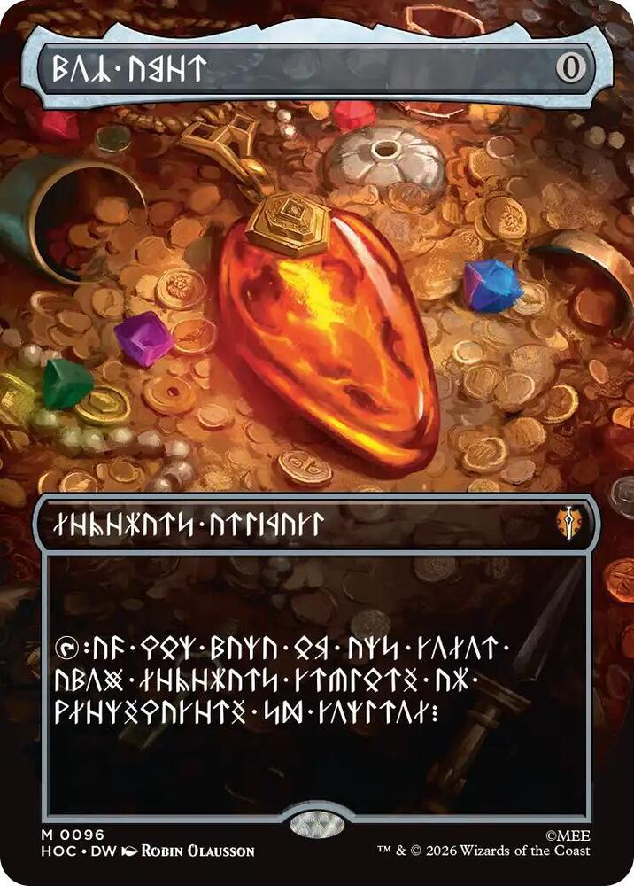 Mox Amber (Borderless) (Dwarvish) [The Hobbit: Eternal-Legal] 96
