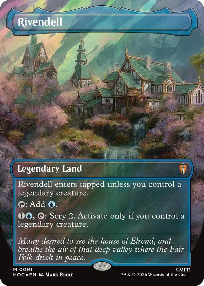 Rivendell (Borderless) (Surge Foil) [The Hobbit: Eternal-Legal] 91