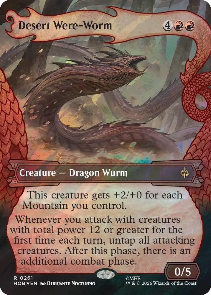 Desert Were-Worm (Showcase) (Surge Foil) [The Hobbit] 261
