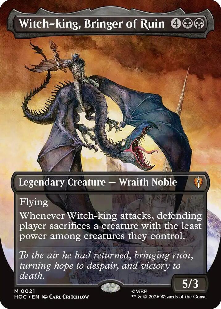 Witch-king, Bringer of Ruin (Borderless) [The Hobbit: Eternal-Legal] 21