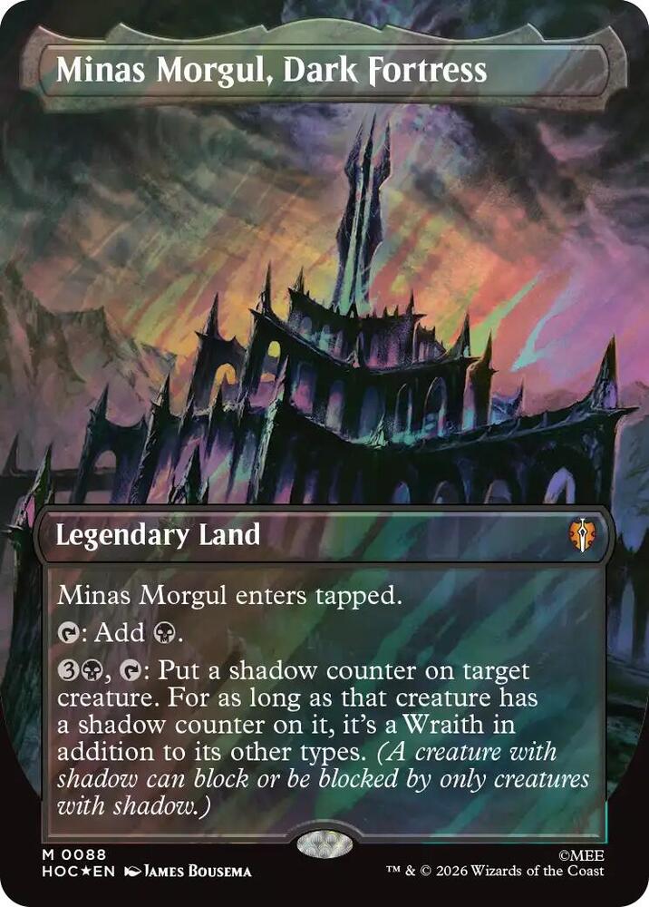 Minas Morgul, Dark Fortress (Borderless) (Surge Foil) [The Hobbit: Eternal-Legal] 88