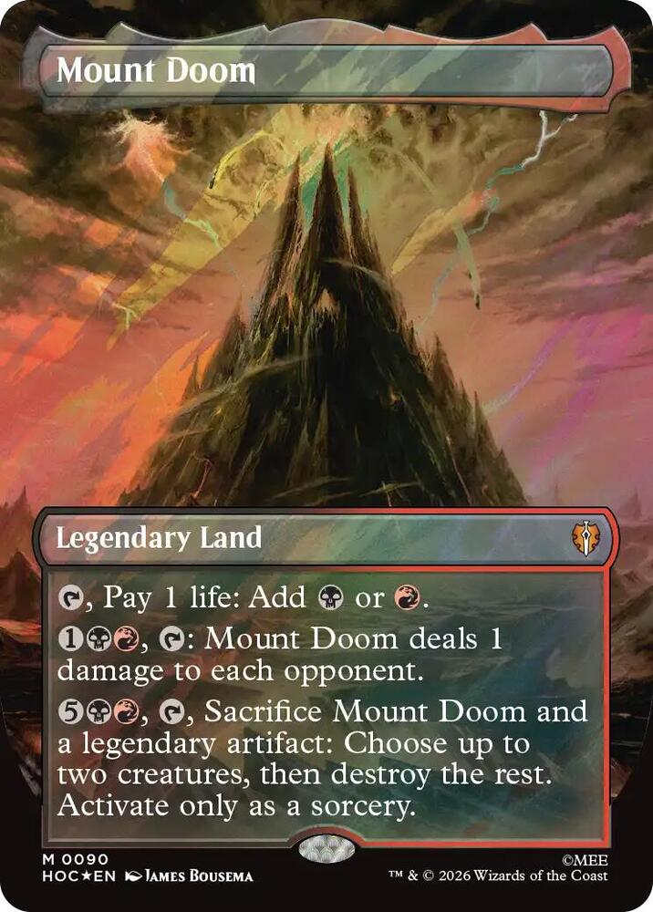 Mount Doom (Borderless) (Surge Foil) [The Hobbit: Eternal-Legal] 90