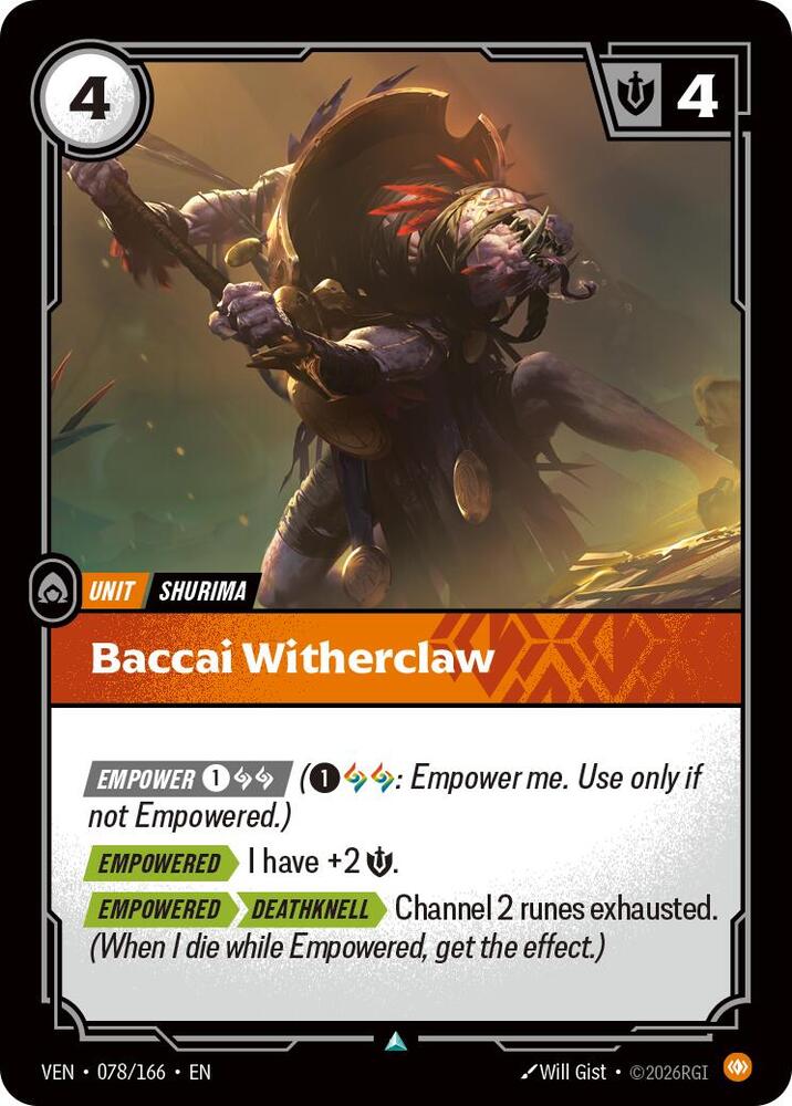 Baccai Witherclaw [Vendetta] 078/166