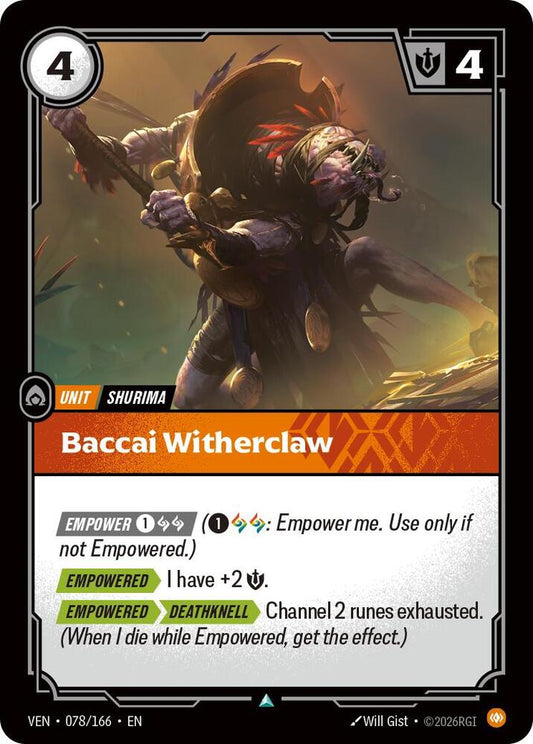 Baccai Witherclaw [Vendetta] 078/166
