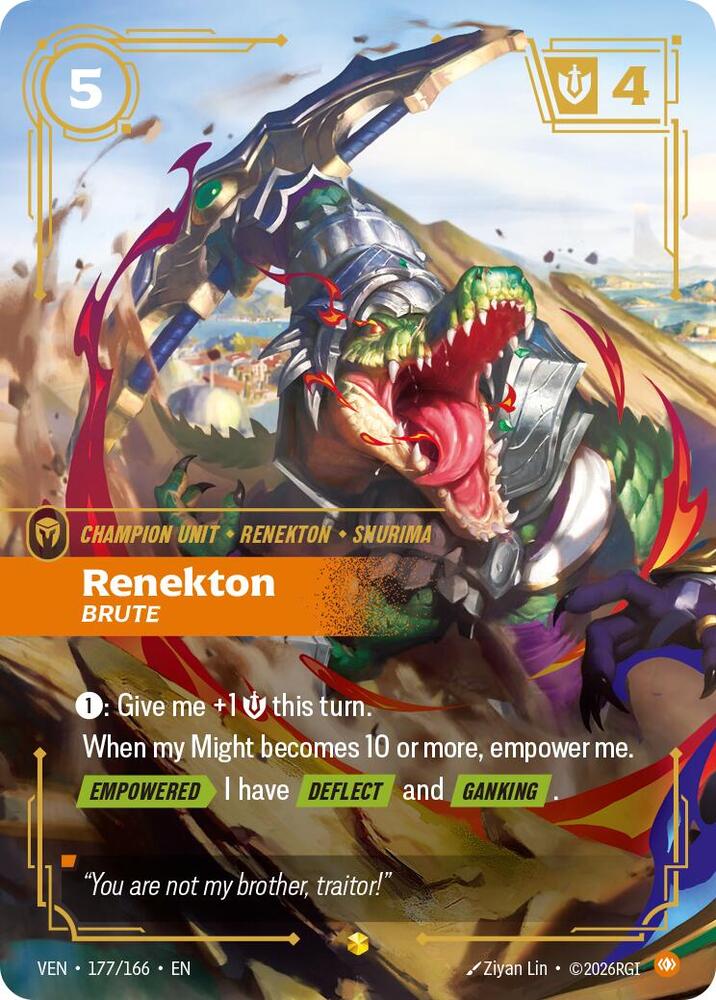 Renekton, Brute (Overnumbered) [Vendetta] 177/166