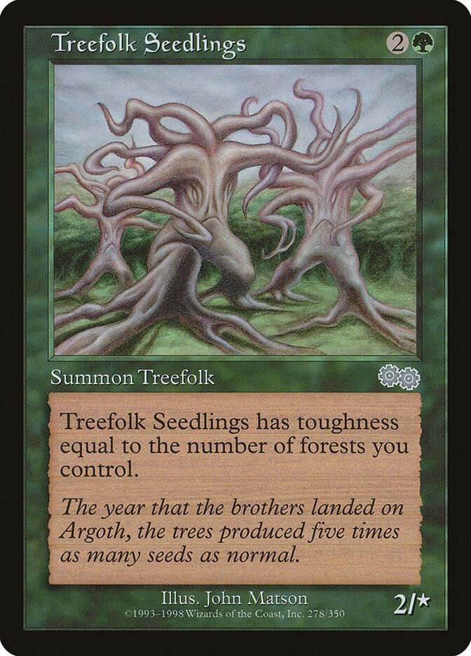 Treefolk Seedlings [Urza's Saga] 278