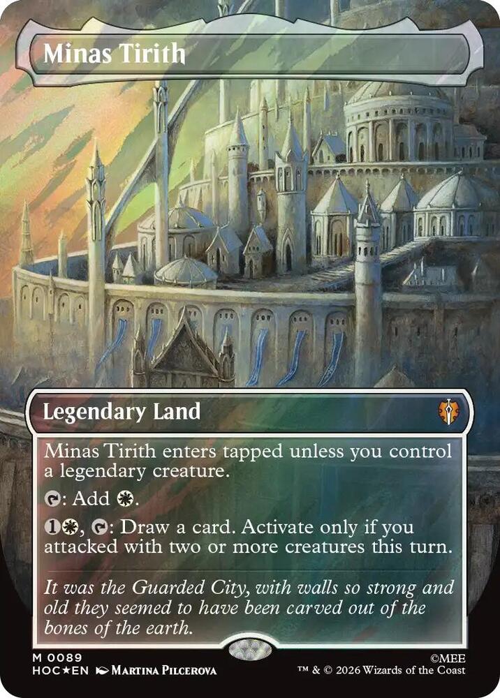 Minas Tirith (Borderless) (Surge Foil) [The Hobbit: Eternal-Legal] 89