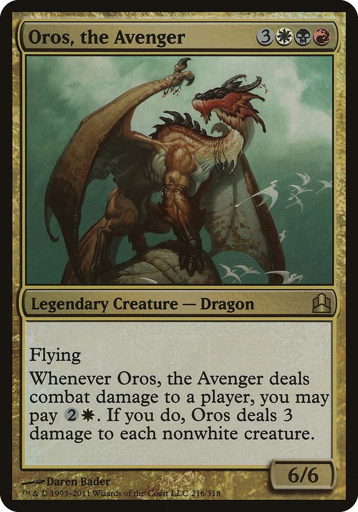 Oros, the Avenger (Commander) [Oversize Cards] 216