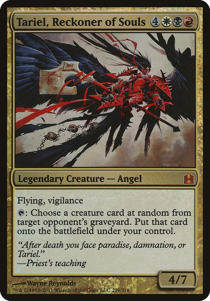 Tariel, Reckoner of Souls (Commander) [Oversize Cards] 229