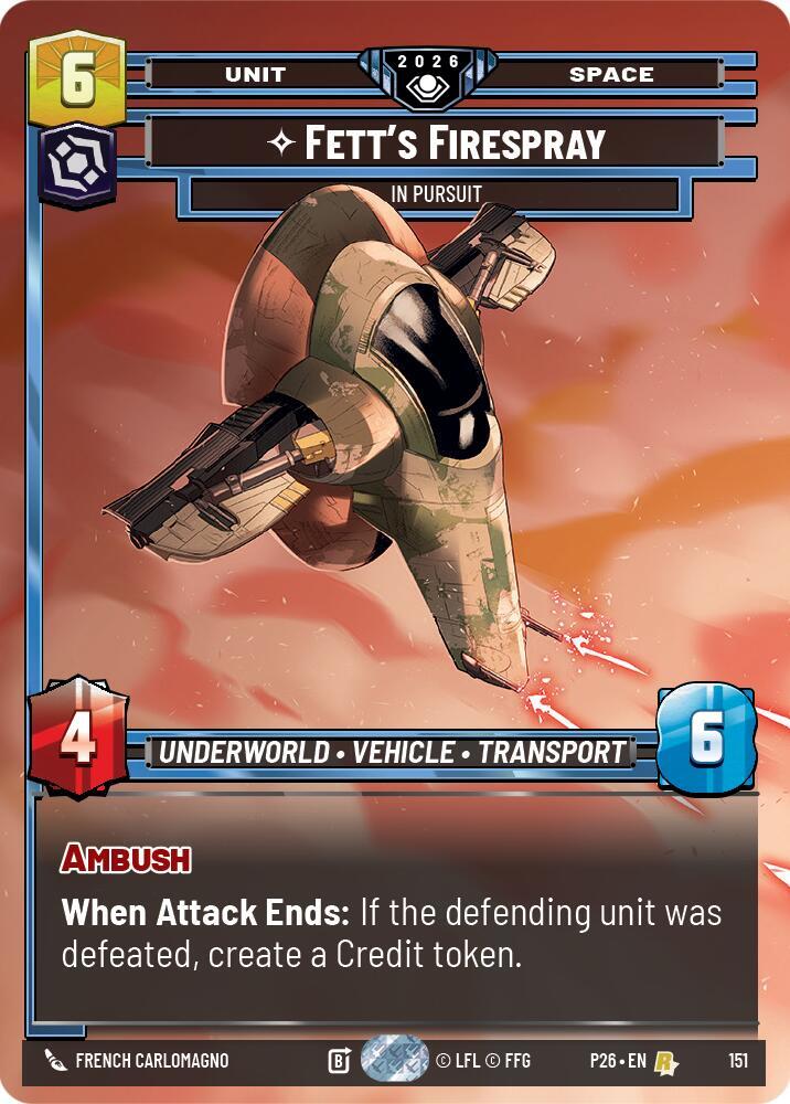 Fett's Firespray - In Pursuit (Prize Wall) [Galactic Championship 2026] 151