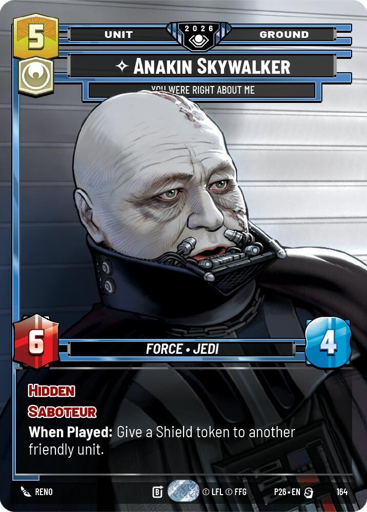Anakin Skywalker - You Were Right About (Prize Wall) (Foil) Me [Galactic Championship 2026] 164