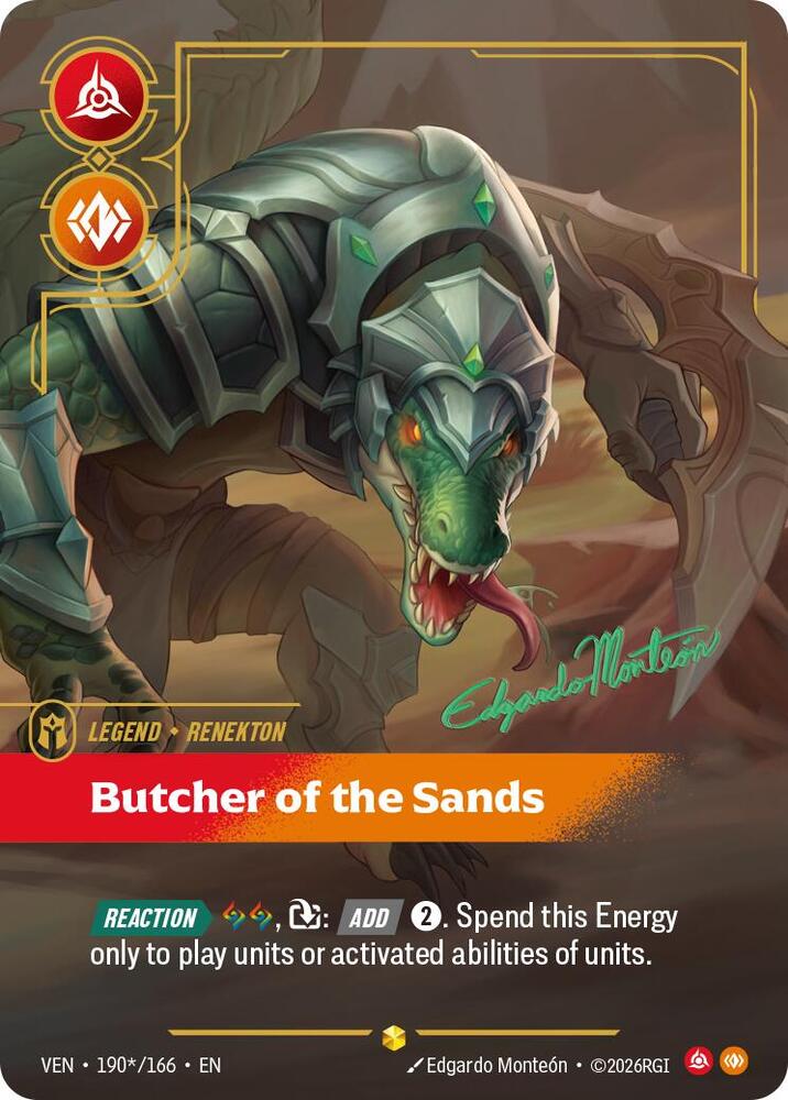 Renekton, Butcher of the Sands (Signature) [Vendetta] 190*/166