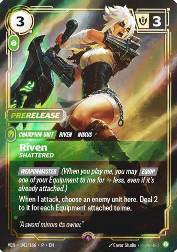 Riven, Shattered [Riftbound Organized Play Promotional Cards] 041/166