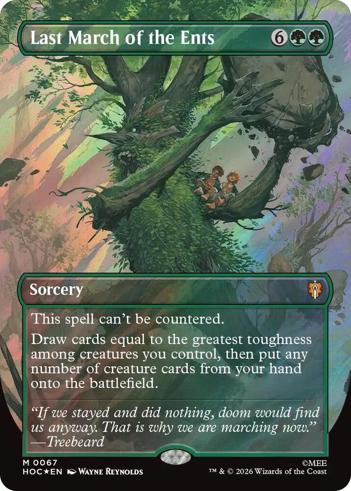 Last March of the Ents (Borderless) (Surge Foil) [The Hobbit: Eternal-Legal] 67
