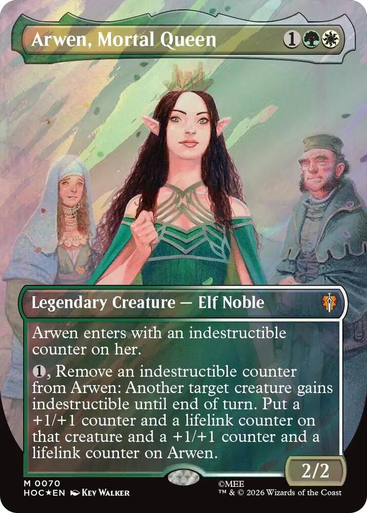 Arwen, Mortal Queen (Borderless) (Surge Foil) [The Hobbit: Eternal-Legal] 70