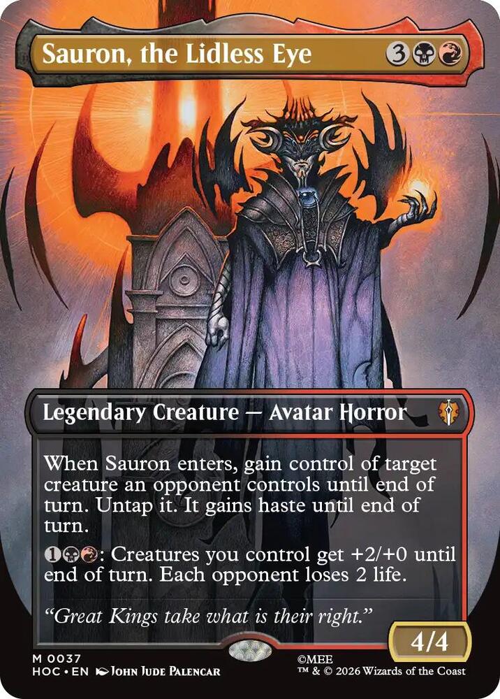 Sauron, the Lidless Eye (Borderless) [The Hobbit: Eternal-Legal] 37