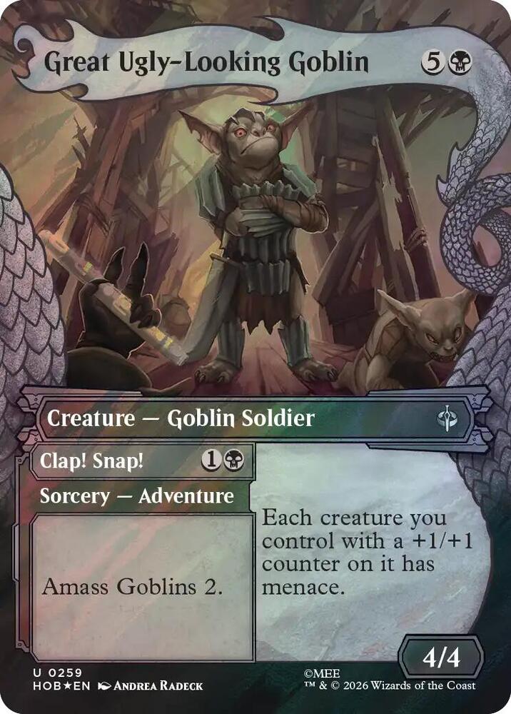 Great Ugly-Looking Goblin (Showcase) (Surge Foil) [The Hobbit] 259