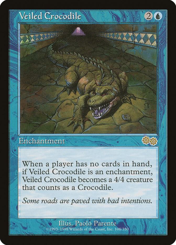 Veiled Crocodile [Urza's Saga] 108