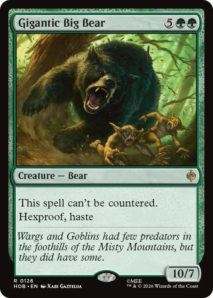Gigantic Big Bear [The Hobbit] 126