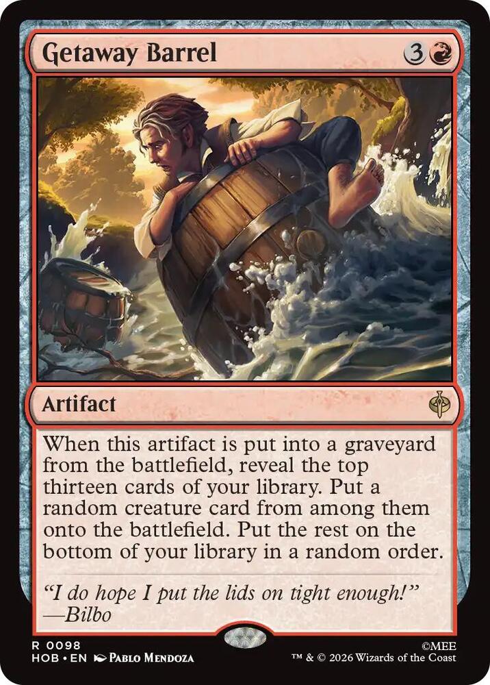 Getaway Barrel [The Hobbit] 98