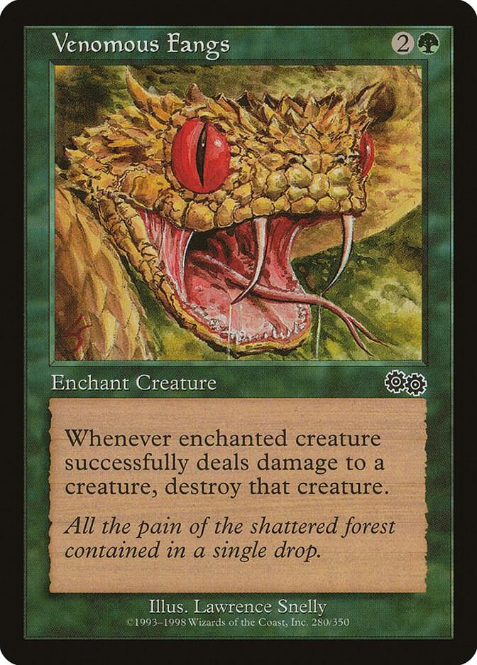 Venomous Fangs [Urza's Saga] 280