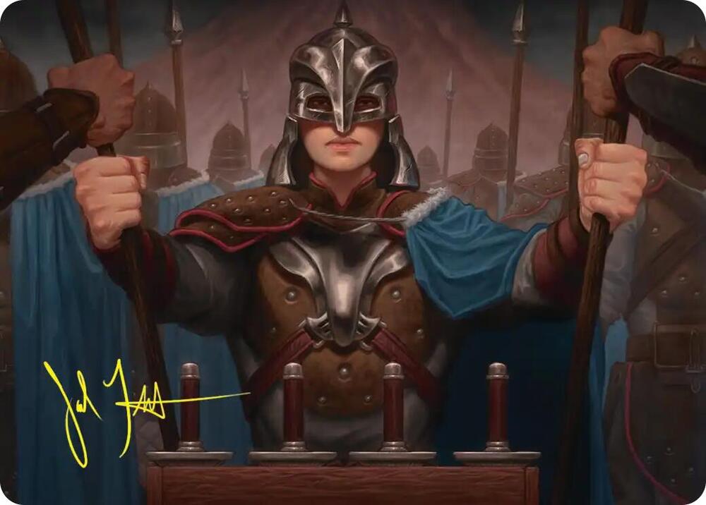 Bard's Attendant Art Card (Gold-Stamped Signature) [Art Series: The Hobbit] 50