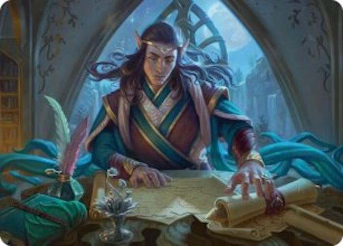 Elrond, Moon-Reader Art Card [Art Series: The Hobbit] 9