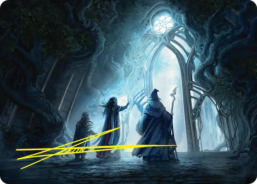 Uncover the Moon-Letters Art Card (Gold-Stamped Signature) [Art Series: The Hobbit] 13