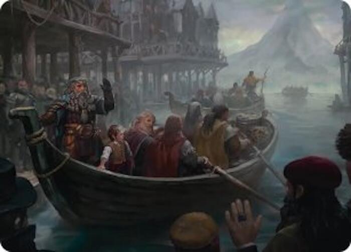 Uneasy Partings Art Card [Art Series: The Hobbit] 14