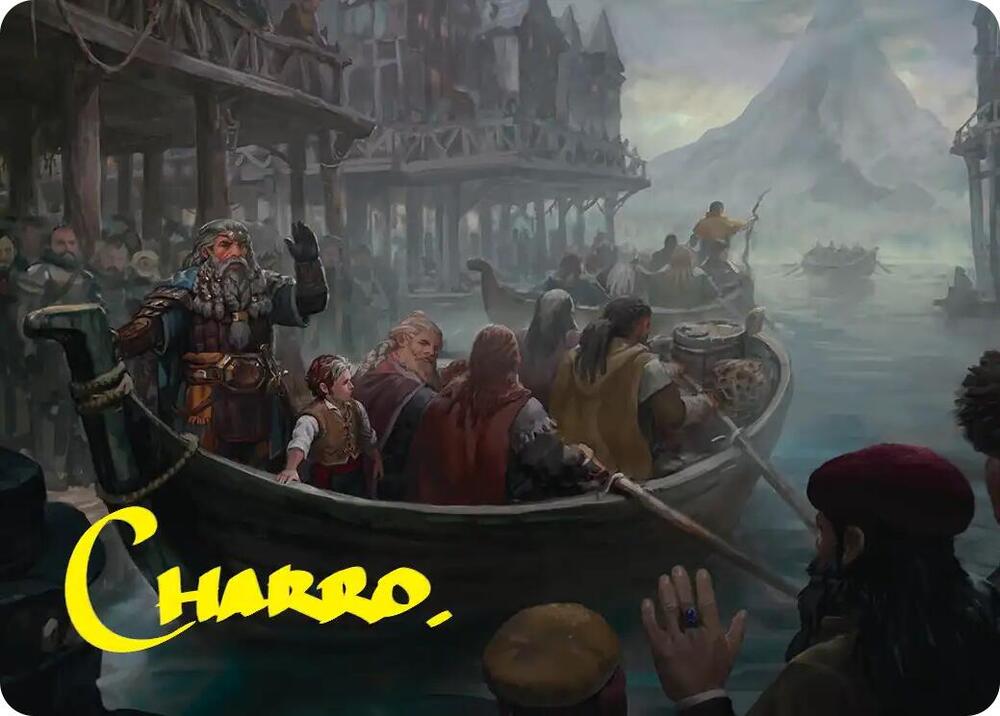Uneasy Partings Art Card (Gold-Stamped Signature) [Art Series: The Hobbit] 14