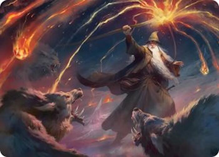 Gandalf, Shadow's Foe Art Card [Art Series: The Hobbit] 46