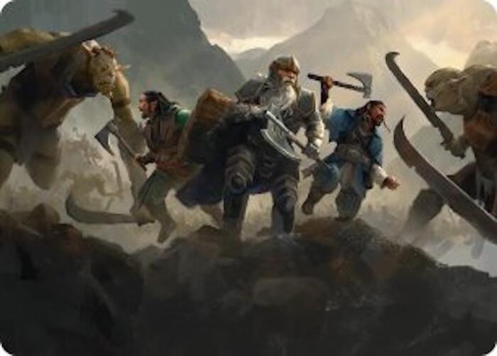 Struggle of Howling Steel Art Card [Art Series: The Hobbit] 51