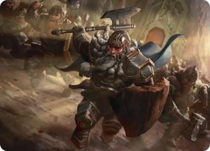 Thorin, Mountain-king Art Card [Art Series: The Hobbit] 19