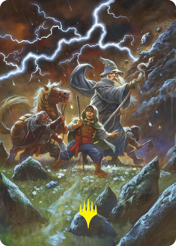 Call Forth the Tempest Art Card (Gold-Stamped) [Art Series: The Hobbit] 33