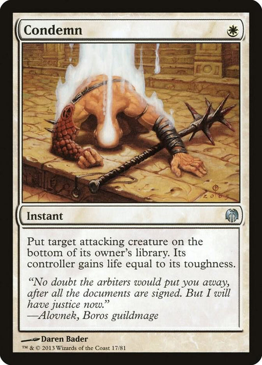 Condemn [Duel Decks: Heroes vs. Monsters] 17