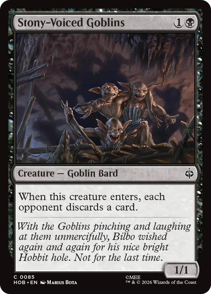 Stony-Voiced Goblins [The Hobbit] 85