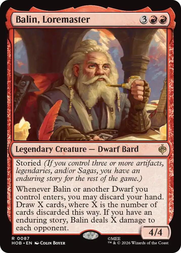 Balin, Loremaster [The Hobbit] 87