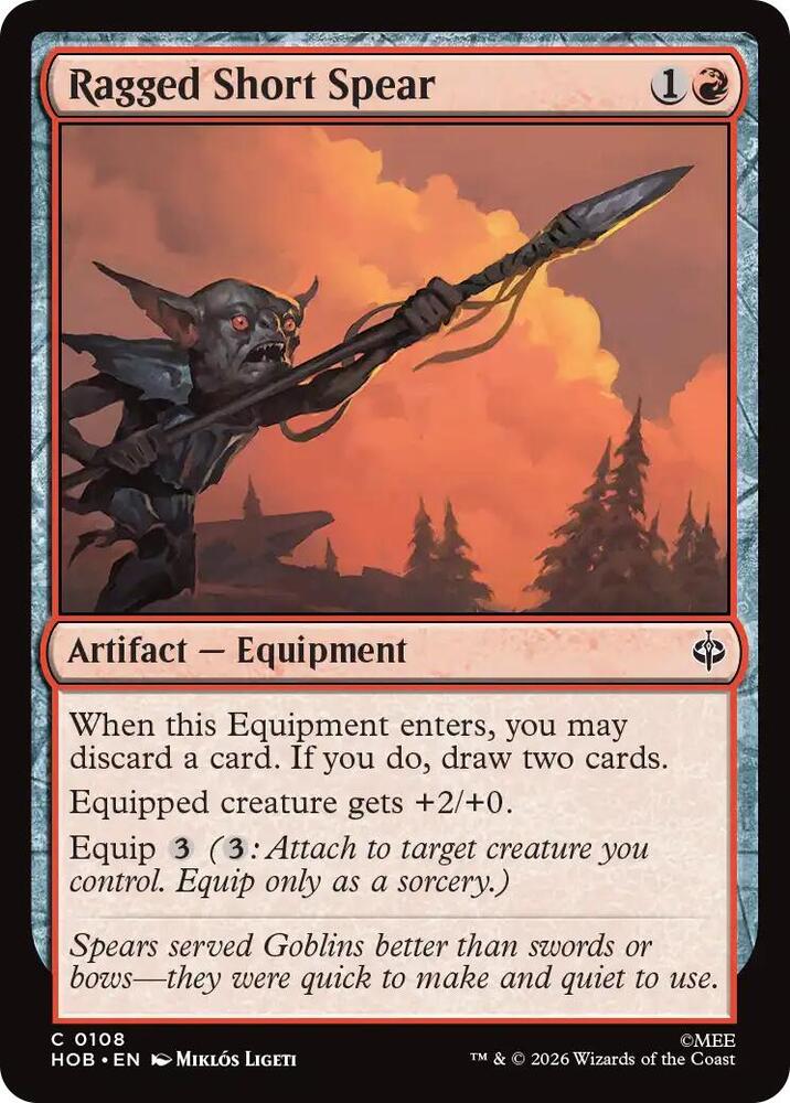 Ragged Short Spear [The Hobbit] 108