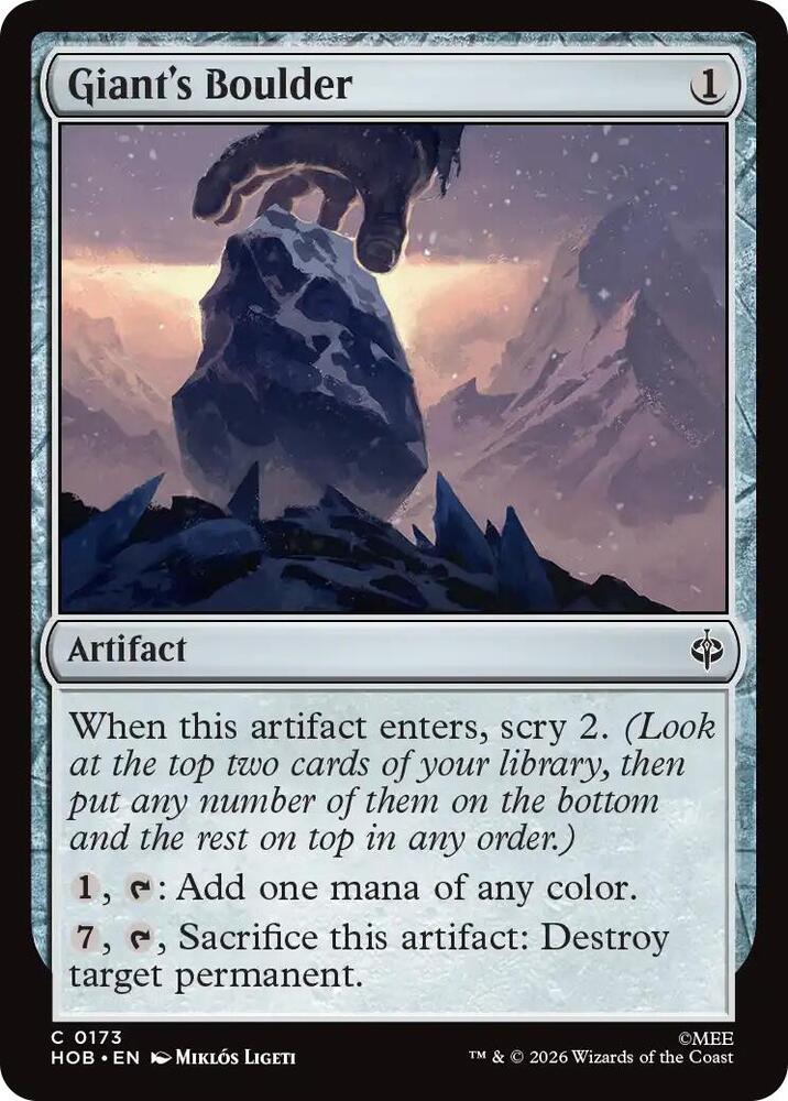 Giant's Boulder [The Hobbit] 173