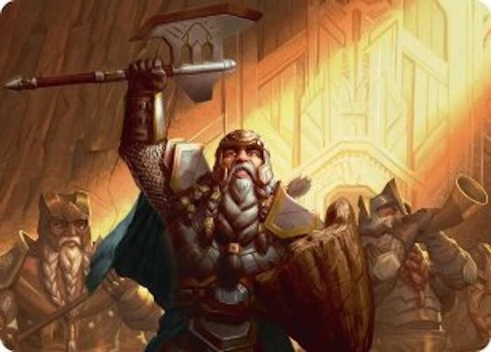 Thorin, Company's Leader Art Card [Art Series: The Hobbit] 47
