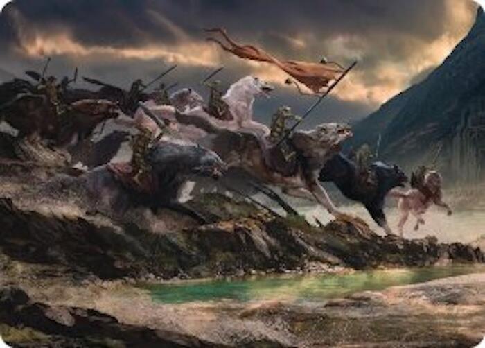Tide of Fury and Disorder Art Card [Art Series: The Hobbit] 53