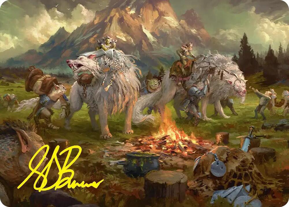 Mount Gundabad Mobilizes Art Card (Gold-Stamped Signature) [Art Series: The Hobbit] 54