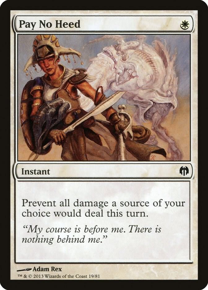 Pay No Heed [Duel Decks: Heroes vs. Monsters] 19