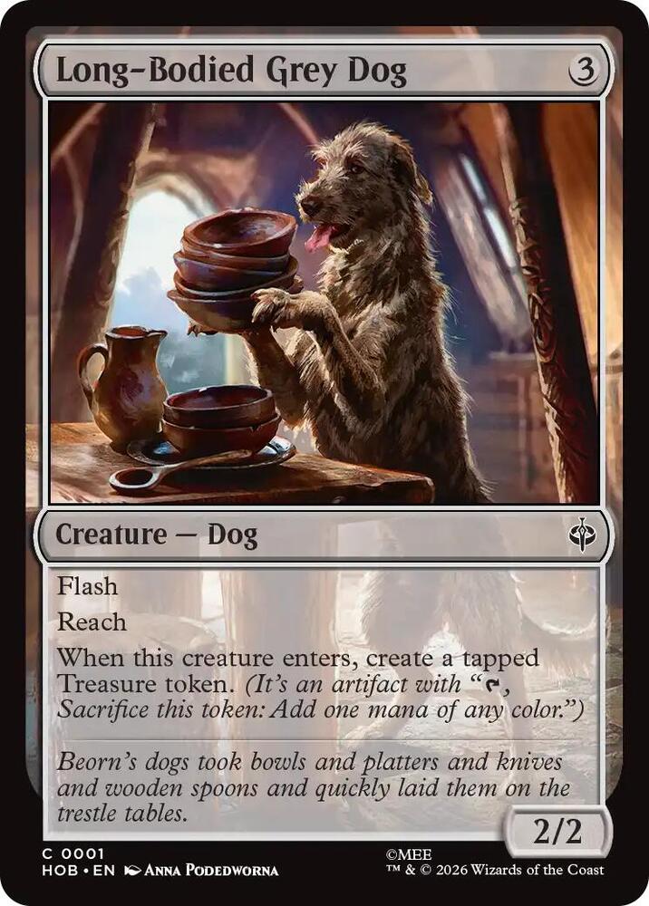 Long-Bodied Grey Dog [The Hobbit] 1