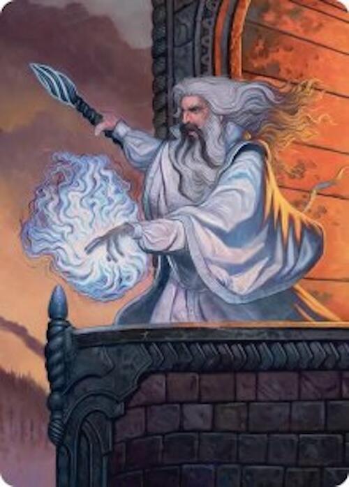 Saruman of Many Colors Art Card [Art Series: The Hobbit] 35