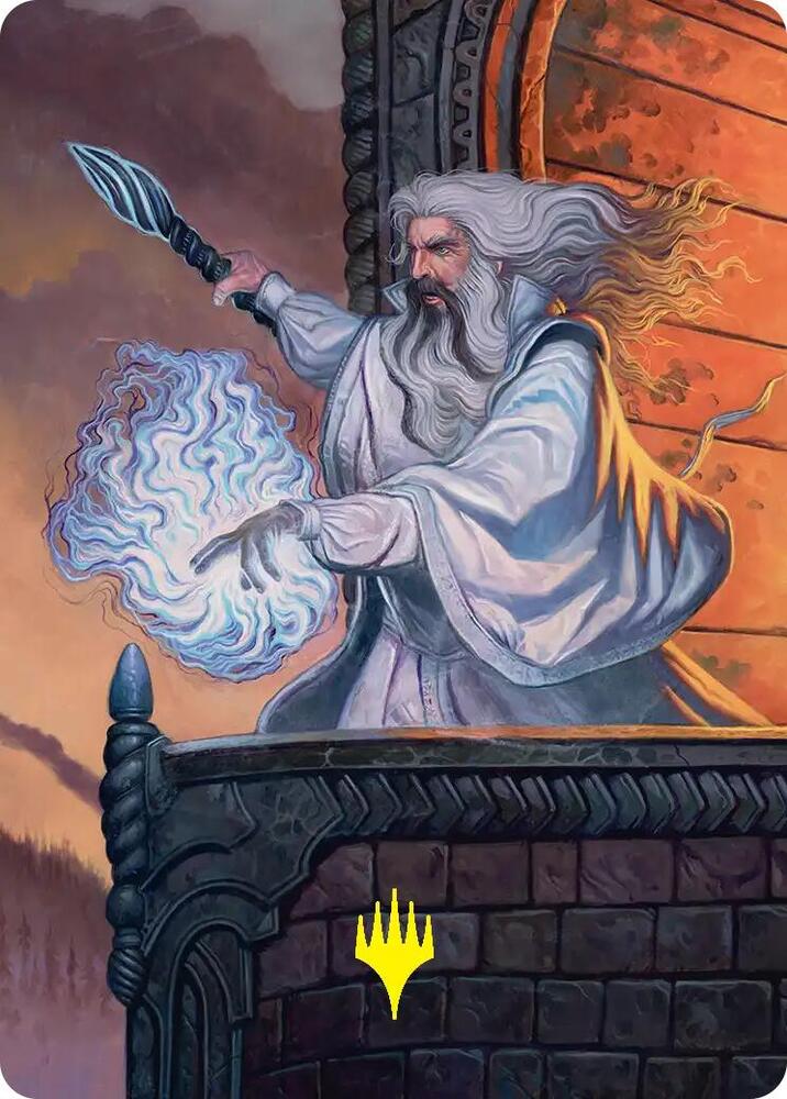 Saruman of Many Colors Art Card (Gold-Stamped) [Art Series: The Hobbit] 35