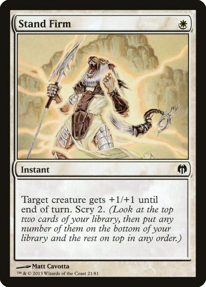 Stand Firm [Duel Decks: Heroes vs. Monsters] 21